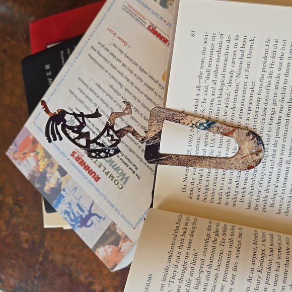 2 Metal bookmarks, enamel coated, multicolored - Picture 2 of 10